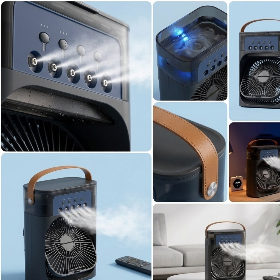 Portable 3-in-1 Mini Air Cooler โ Fan, AC & Humidifier