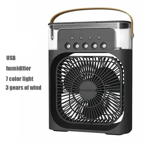 Coolavro 3-in-1 portable mini air cooler with 7-colour LED light